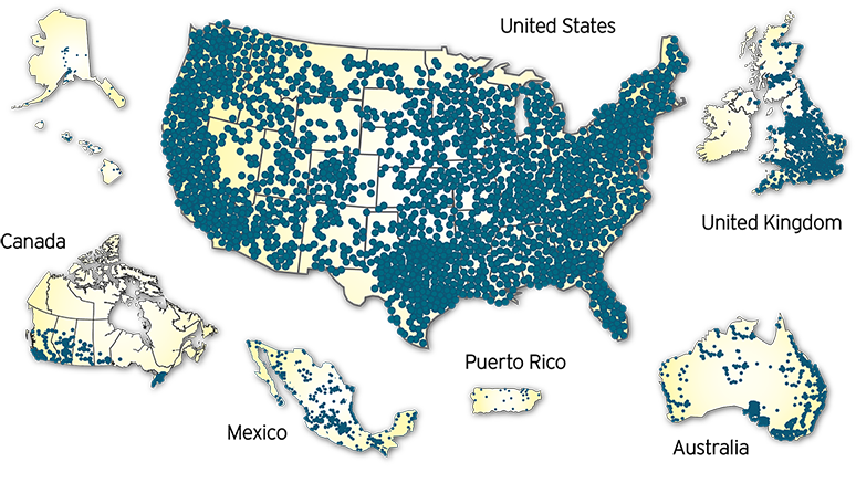 Allpoint services map