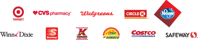 Series of retail logos